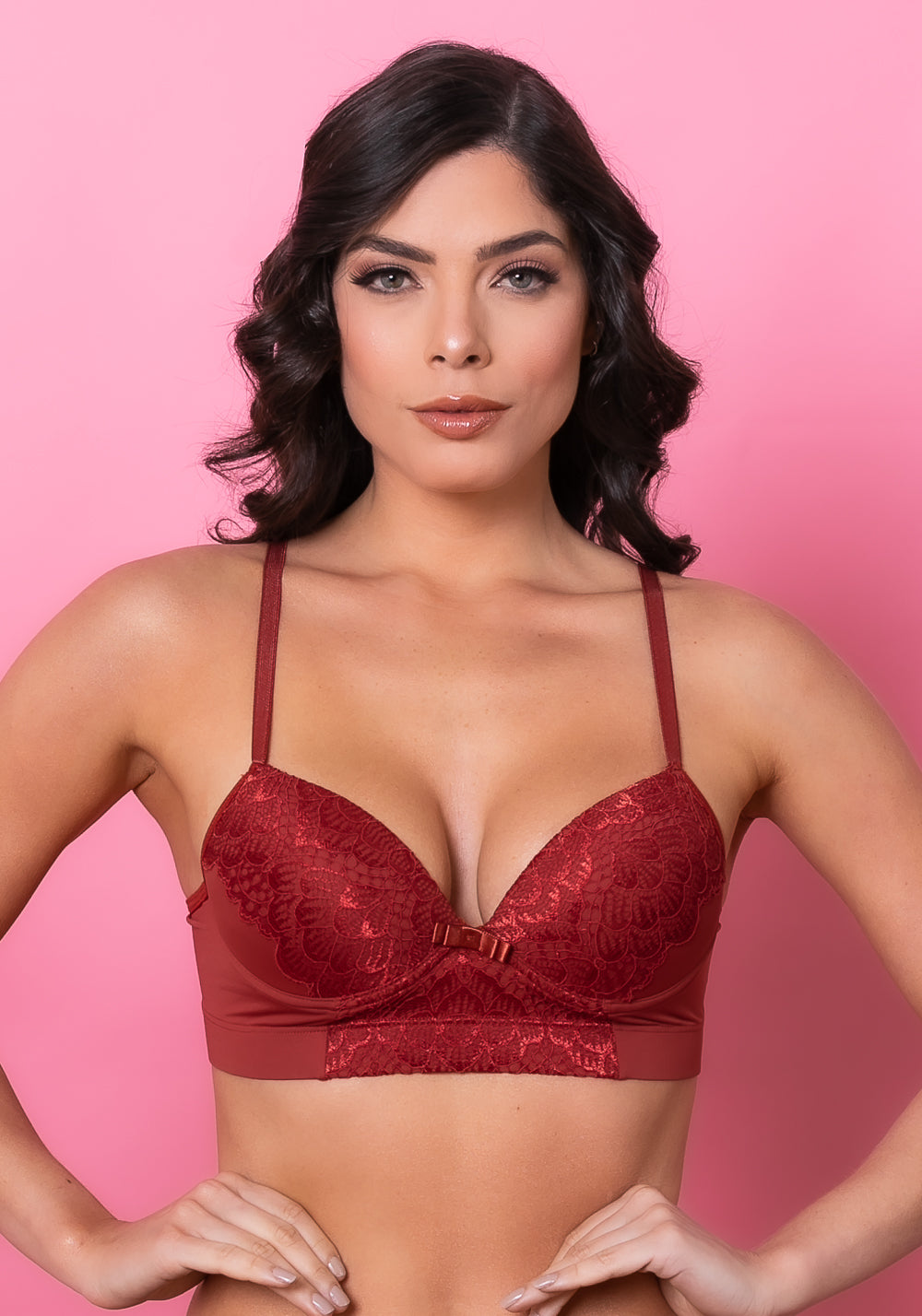 Sutiã Meia Taça Com Bojo Intimate Em Microfibra Telha Dlk