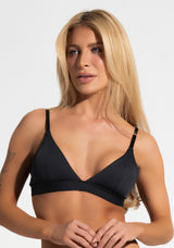 Sutiã Triângulo Sem Bojo Poliamida Intimate Dlk Preto