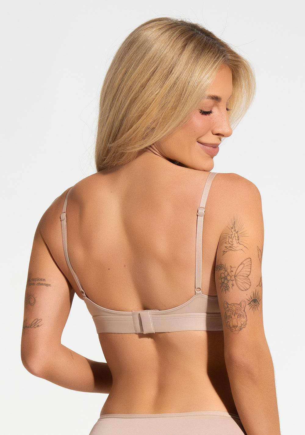 Sutiã Triângulo Sem Bojo Poliamida Intimate Dlk Chocolate