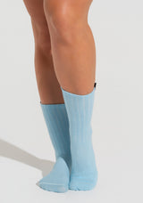 Meia Feminina Cano Longo Soul Dlk Azul