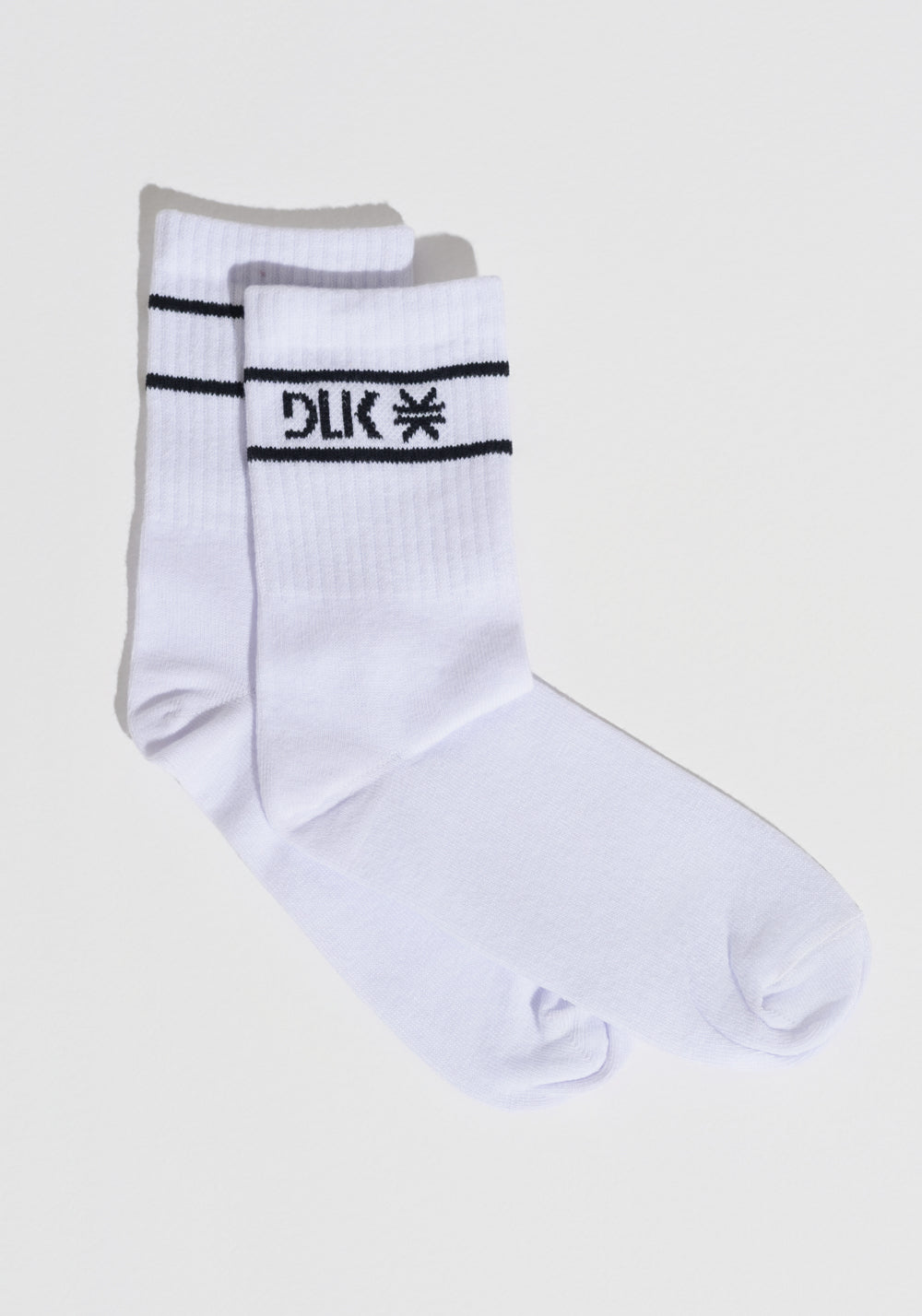 Meia Feminina Cano Médio Soul Dlk Branco Com Preto