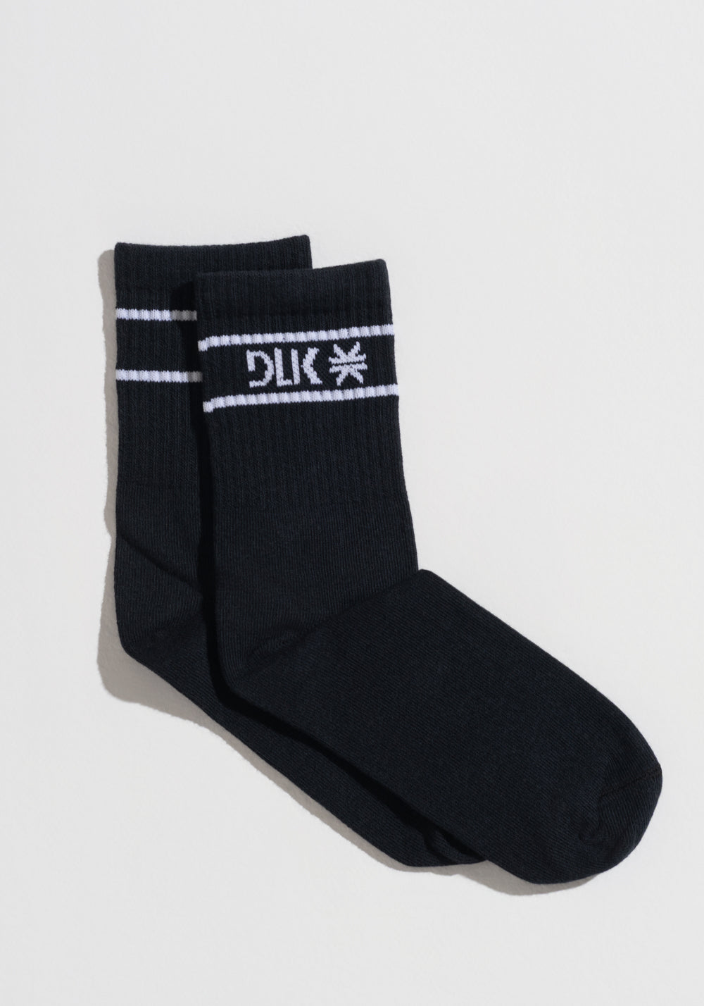 Meia Feminina Cano Médio Soul Dlk Preto Com Branco