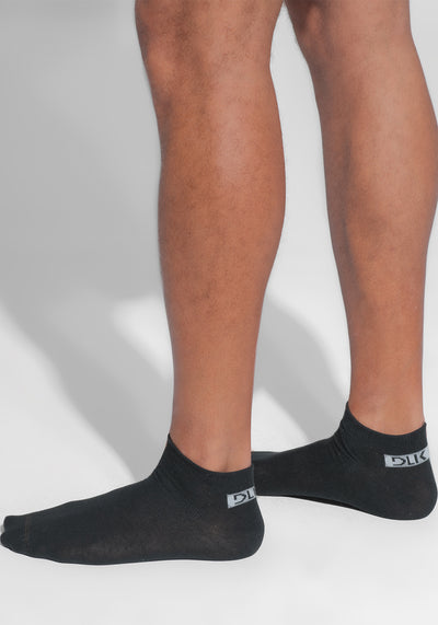 Meia Cano Baixo Masculina Dlk Preto