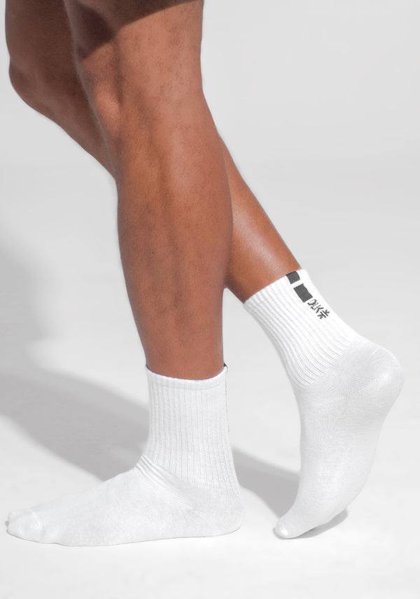 Meia Cano Médio Masculina Dlk Branco