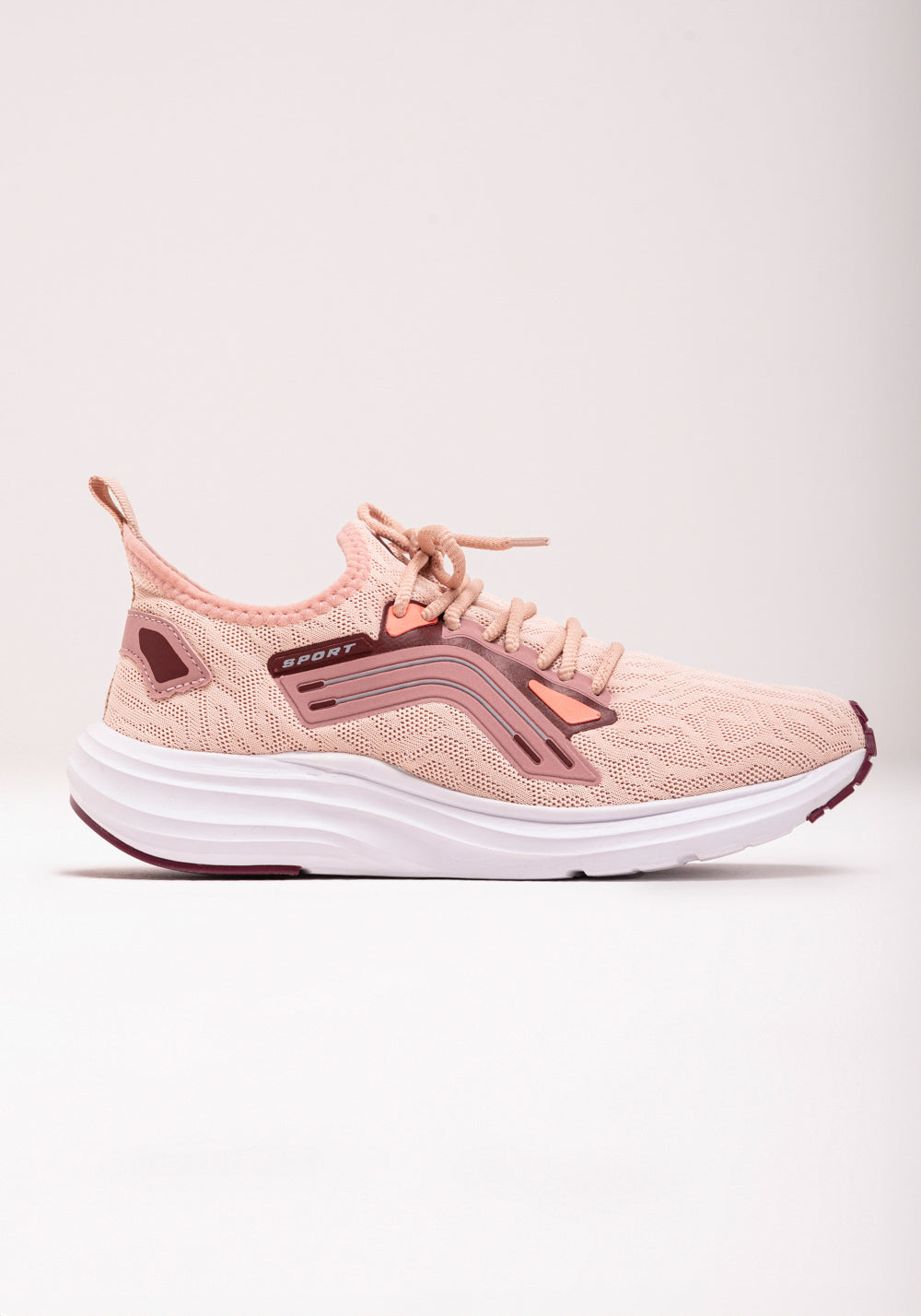 Tênis Esportivo Feminino Rosé Dlk