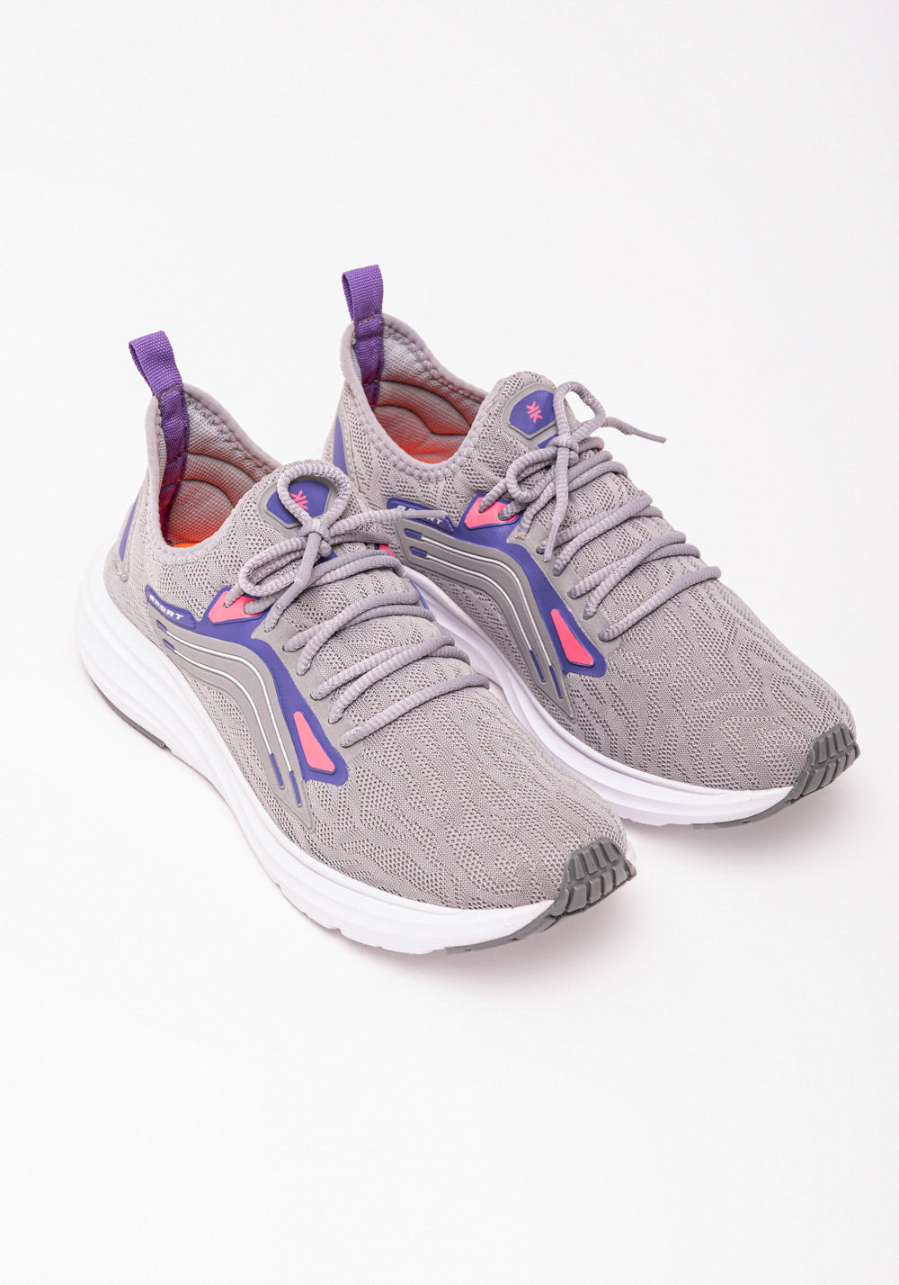 Tênis Esportivo Feminino Cinza Dlk