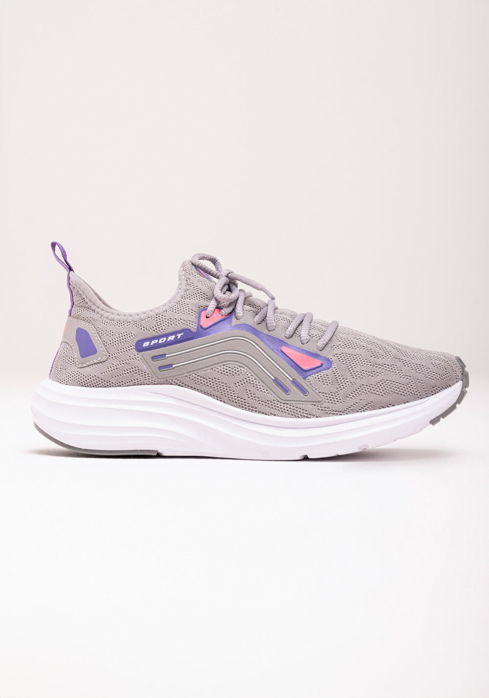 Tênis Esportivo Feminino Cinza Dlk