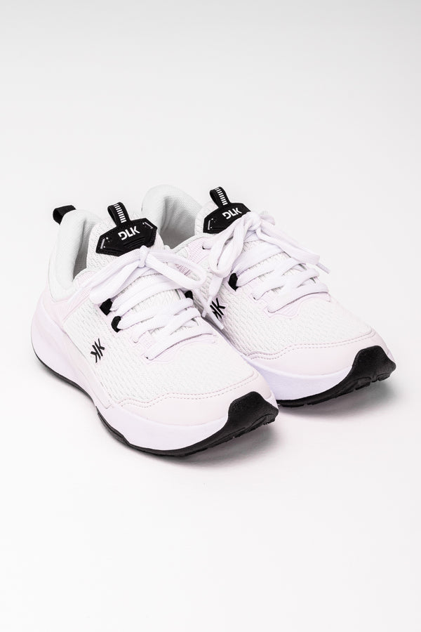 Tênis Esportivo Feminino Sola Alta Branco Dlk