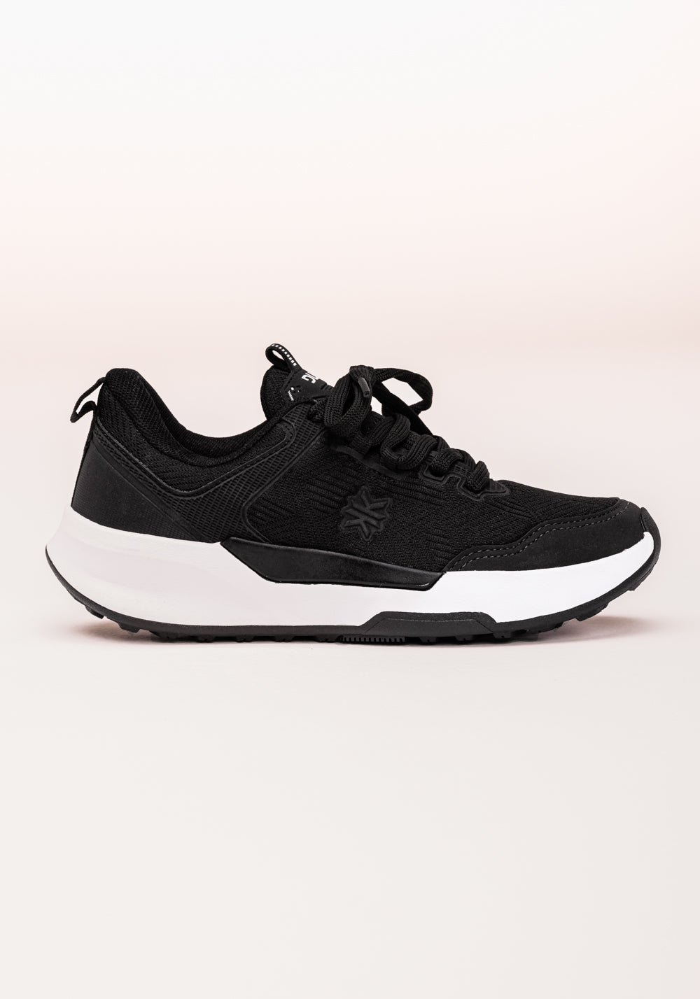 Tênis Esportivo Feminino Sola Alta Preto Dlk