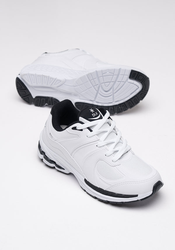 Tênis Feminino Esportivo Dlk Branco e Preto