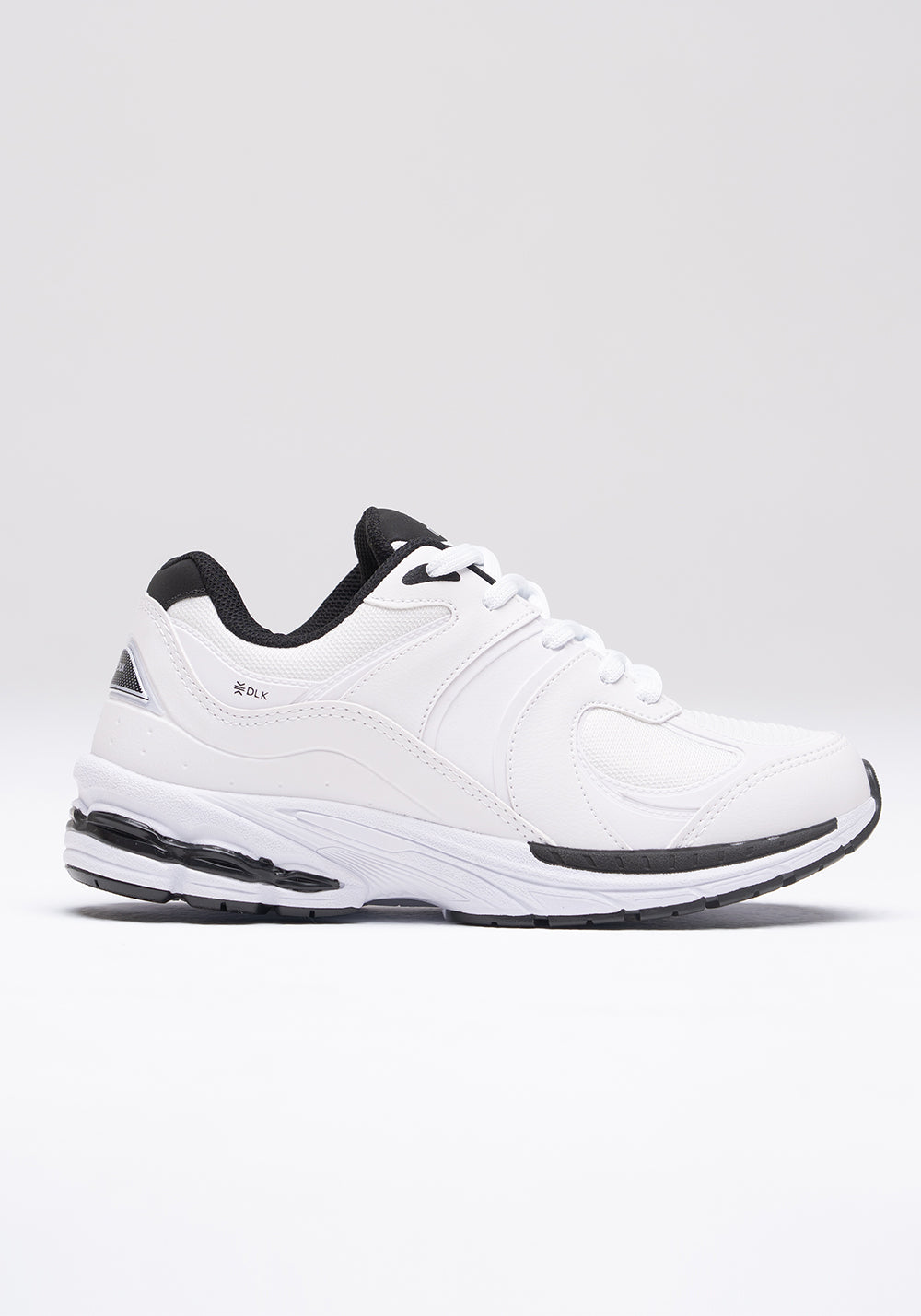 Tênis Feminino Esportivo Dlk Branco e Preto