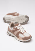 Tênis Feminino Esportivo Dlk Caramelo e Off White