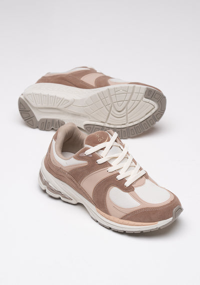 Tênis Feminino Esportivo Dlk Caramelo e Off White