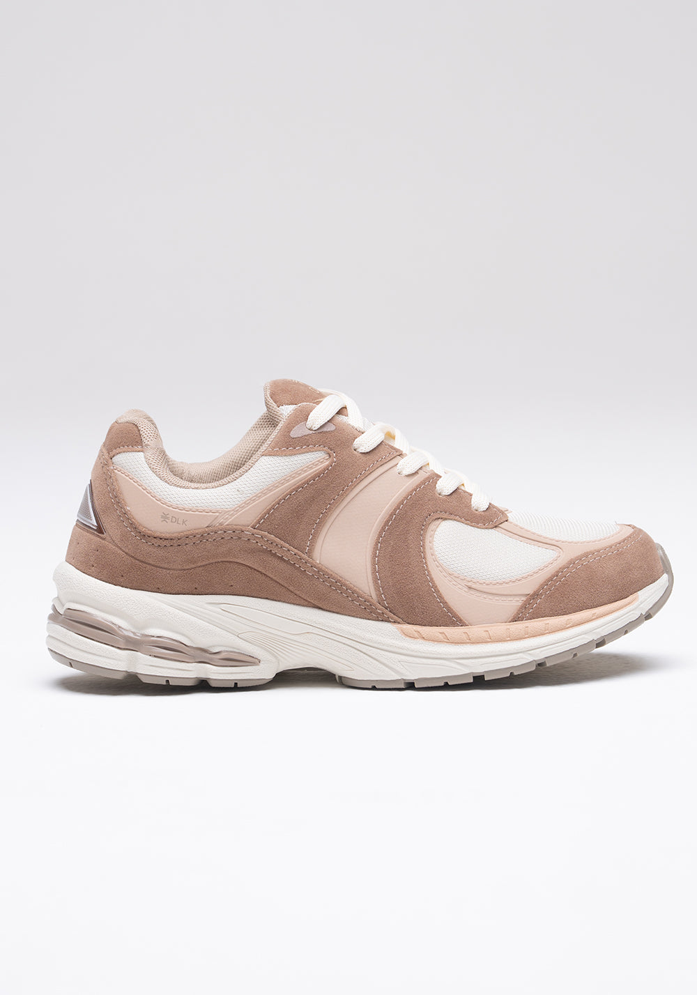 Tênis Feminino Esportivo Dlk Caramelo e Off White