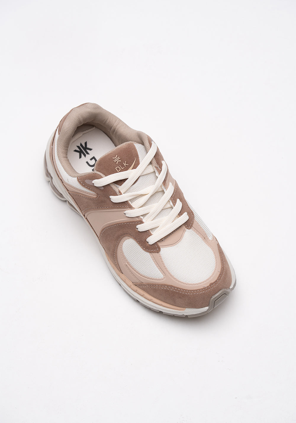 Tênis Feminino Esportivo Dlk Caramelo e Off White
