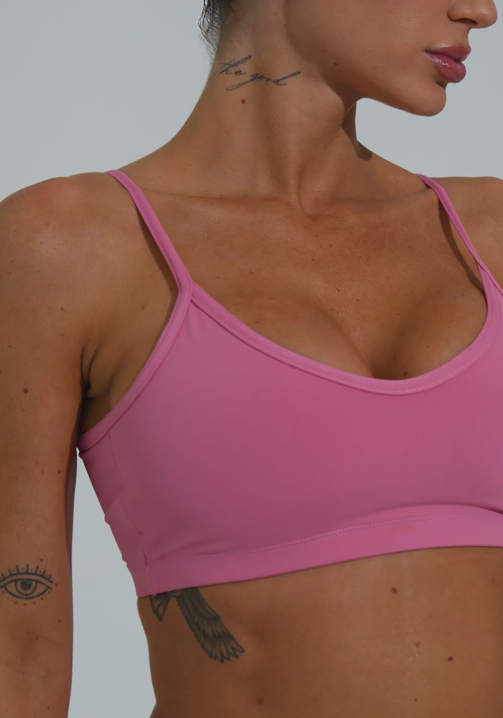 Top Fitness Feminino Com Alças Finas Reguláveis Soul Dlk Rosa