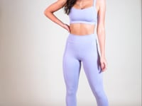 Calça Corsário Lilás Com Bolso Básica Dlk
