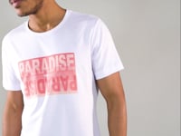 Camiseta Manga Curta For Men Slim Branca Com Silk Paradise Dlk