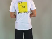 Camiseta Manga Curta For Men Fight For Everything Branca Dlk