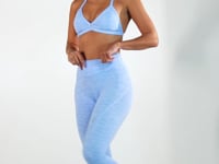 Calça Legging Nation Com Cortes Azul Dlk