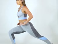 Calça Legging Nation Com Recortes Na Lateral Azul