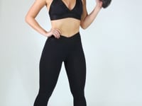 Calça Legging Nation Elástico Personalizado Preto Dlk