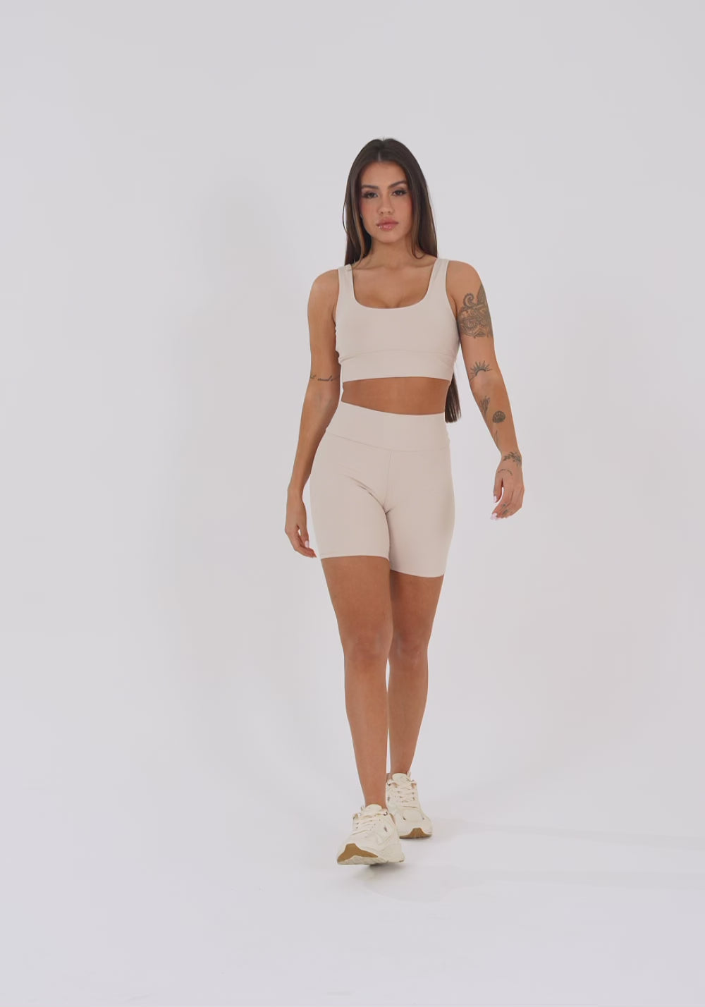 Bermuda Fitness Feminina Nude Aura Dlk