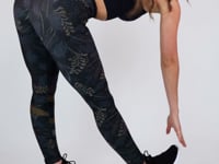 Calça Legging Sublimada Printed Floral Dark