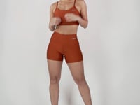 Top Equilibrium Laranja com Bojo e Alças Finas Dlk
