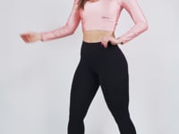 Cropped Sem Bojo Nation Decotado E Com Manga Longa Rosa Dlk