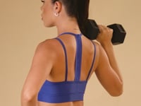 Top Fitness Feminino Com Bojo Azul Alça Dupla E Elástico Action Dlk