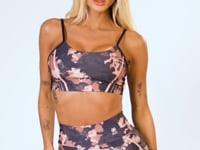 Short Fitness Feminino New Printed Estampado Camu Rosé Dlk