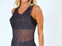 Camiseta Feminina Em Tule New Printed Estampada Com Abertura Lateral Soup Dlk