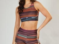 Short Fitness Feminino New Printed Estampado Rabiscado Dlk