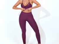 Top Fitness Feminino Malbec De Alcinha Com Detalhe Em Tule Intense Dlk