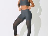 Legging Fitness Feminina Grafite Com Tela Intense Dlk