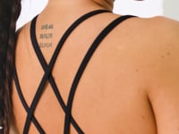 Top Fitness Feminino Preto Com Alças Duplas Intense Dlk