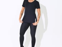 Blusa Fitness Feminina Preto Viscolycra Com Silk Intense Dlk