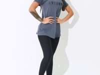 Blusa Fitness Feminina Cinza Viscolycra Com Silk Logomania Intense Dlk