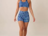 Short Fitness Feminino Euphoria Estampa Animal Blurred Dlk