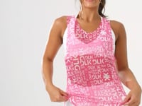 Camiseta De Tule Feminina Estampada Abertura Lateral Frases Pink Printed Dlk