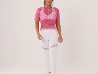 Blusa De Tule Feminina Estampada Frases Pink Printed Dlk