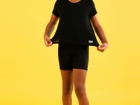 Cropped Infantil Básico Preto Dlk