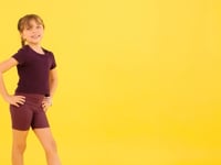 Cropped Infantil Básico Vinho Dlk