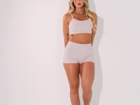 Top Fitness Feminino Off White Com Bojo Canelado Elegance Dlk