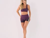 Short Fitness Feminino Estampado Motivation Roxo Printed Dlk