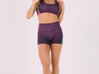 Top Fitness Feminino Estampado Motivation Roxo Printed Dlk