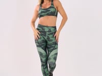 Top Fitness Feminino Estampado Racing Verde Printed Dlk
