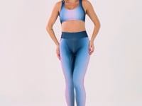 Top Fitness Feminino Estampado Win Lilás Printed Dlk