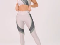Legging Fitness Feminina Estampada Belive Off White Printed Dlk